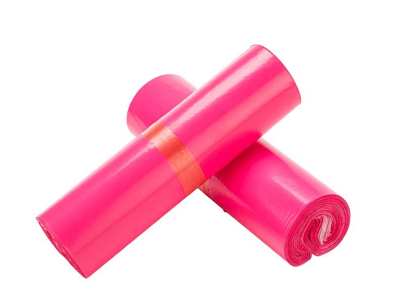 邯郸玫红色快递袋-02